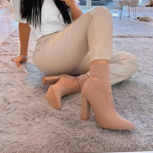 BOTINES LYCRA NUDE