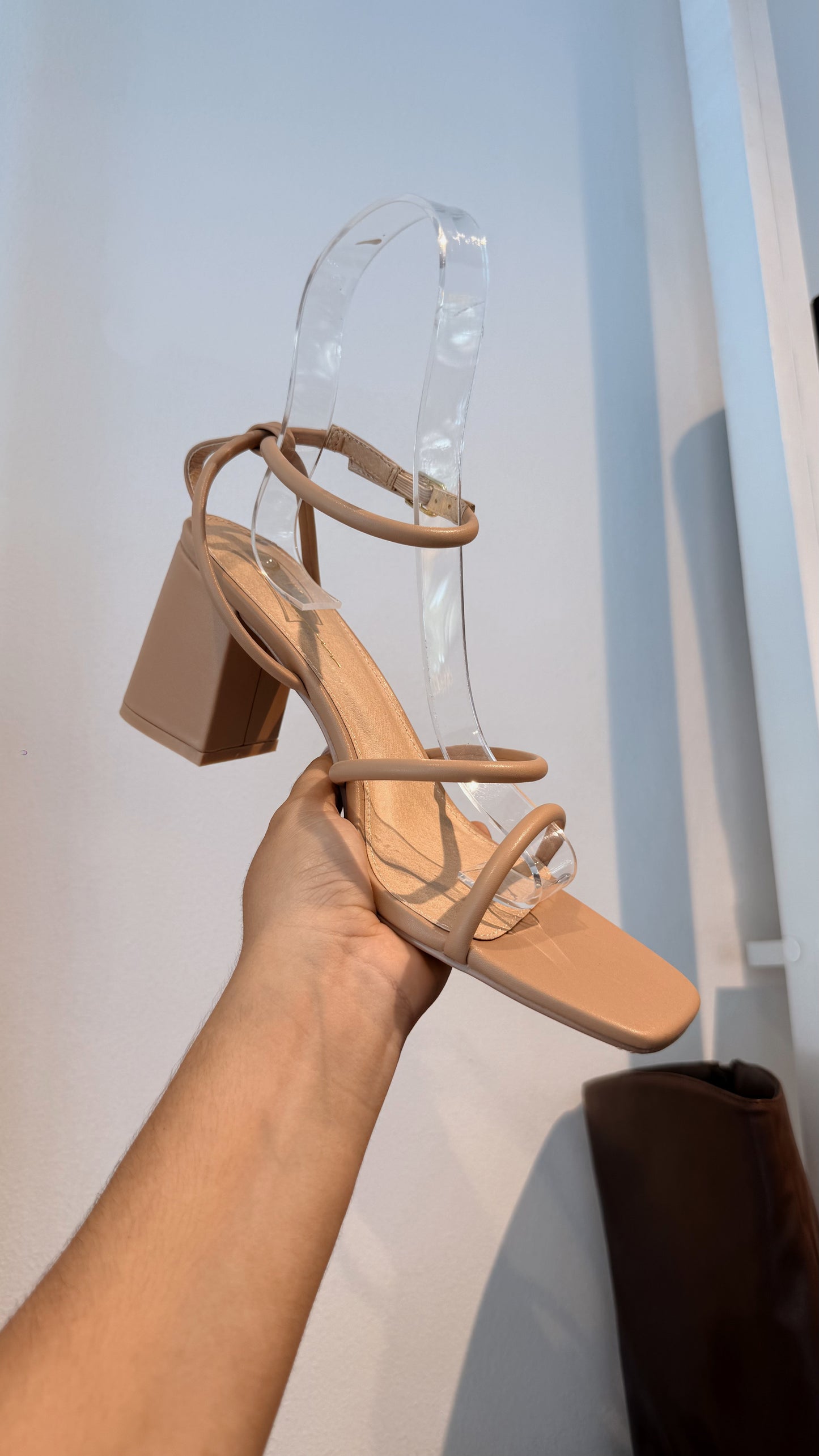 BLOCK HEELS NUDE