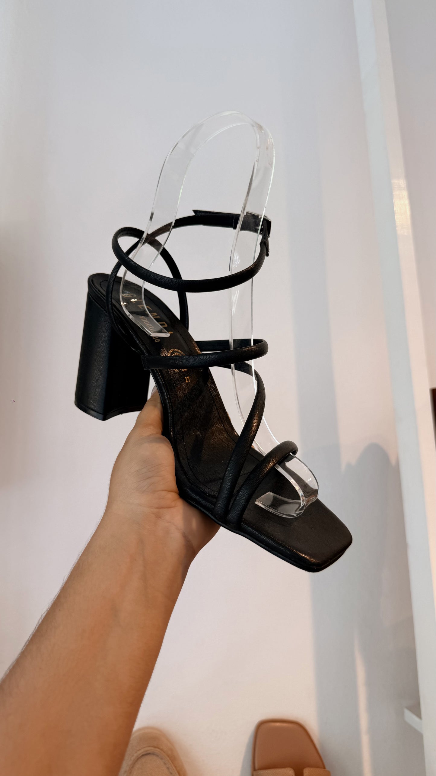 BLOCK HEELS GLENDI NEGRO