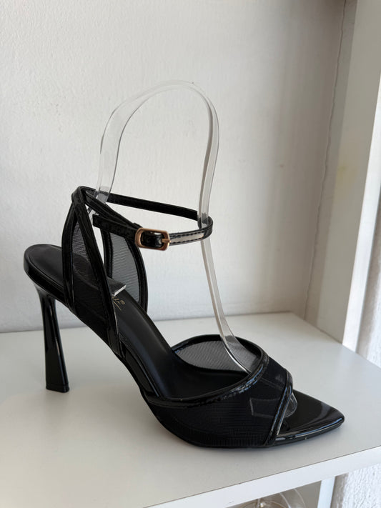 HEELS MESH PUNTA PICO ANNE MICHELLE NEGRO