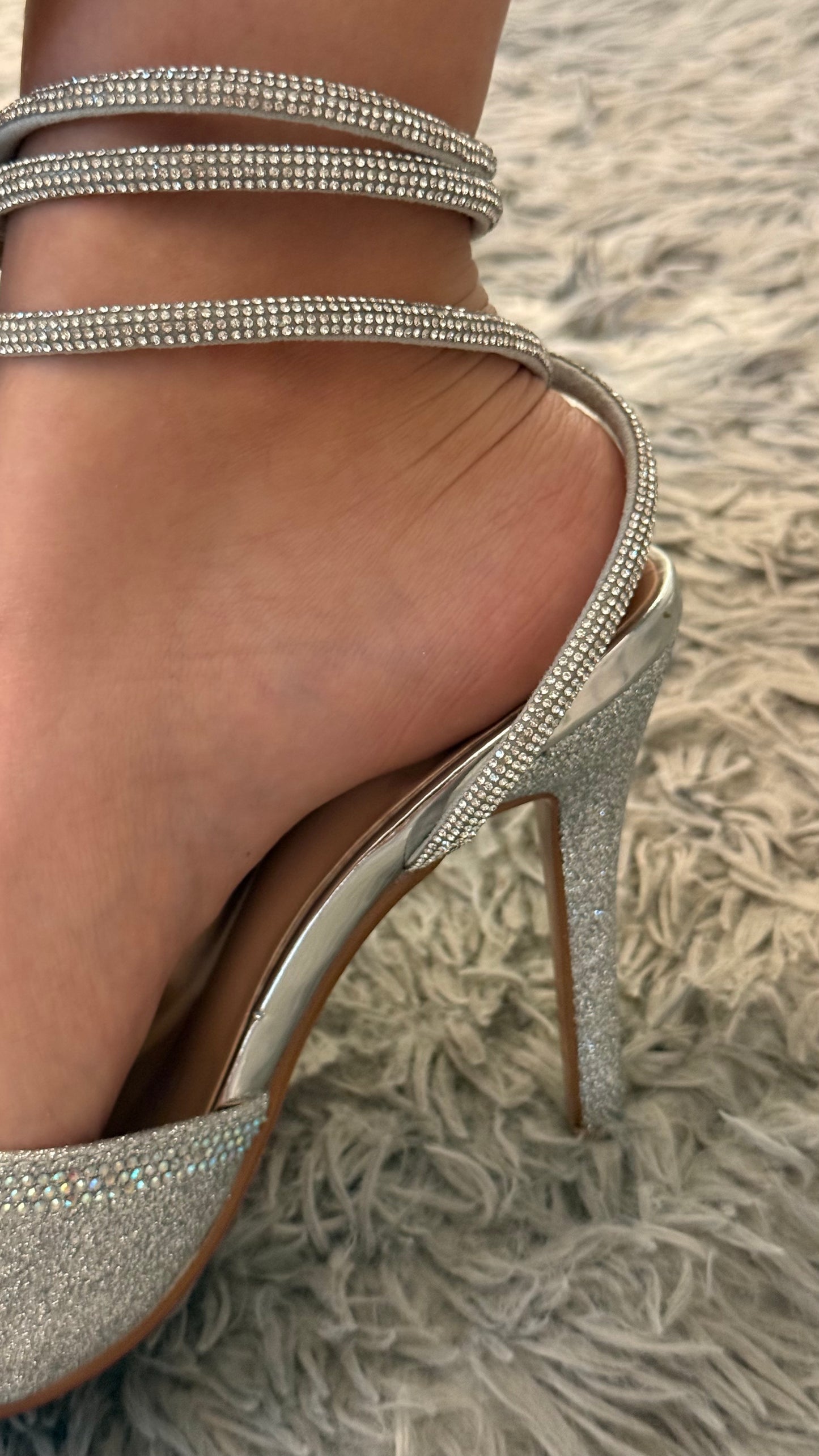 PRINCESS HEELS DIAMANTINA PLATA