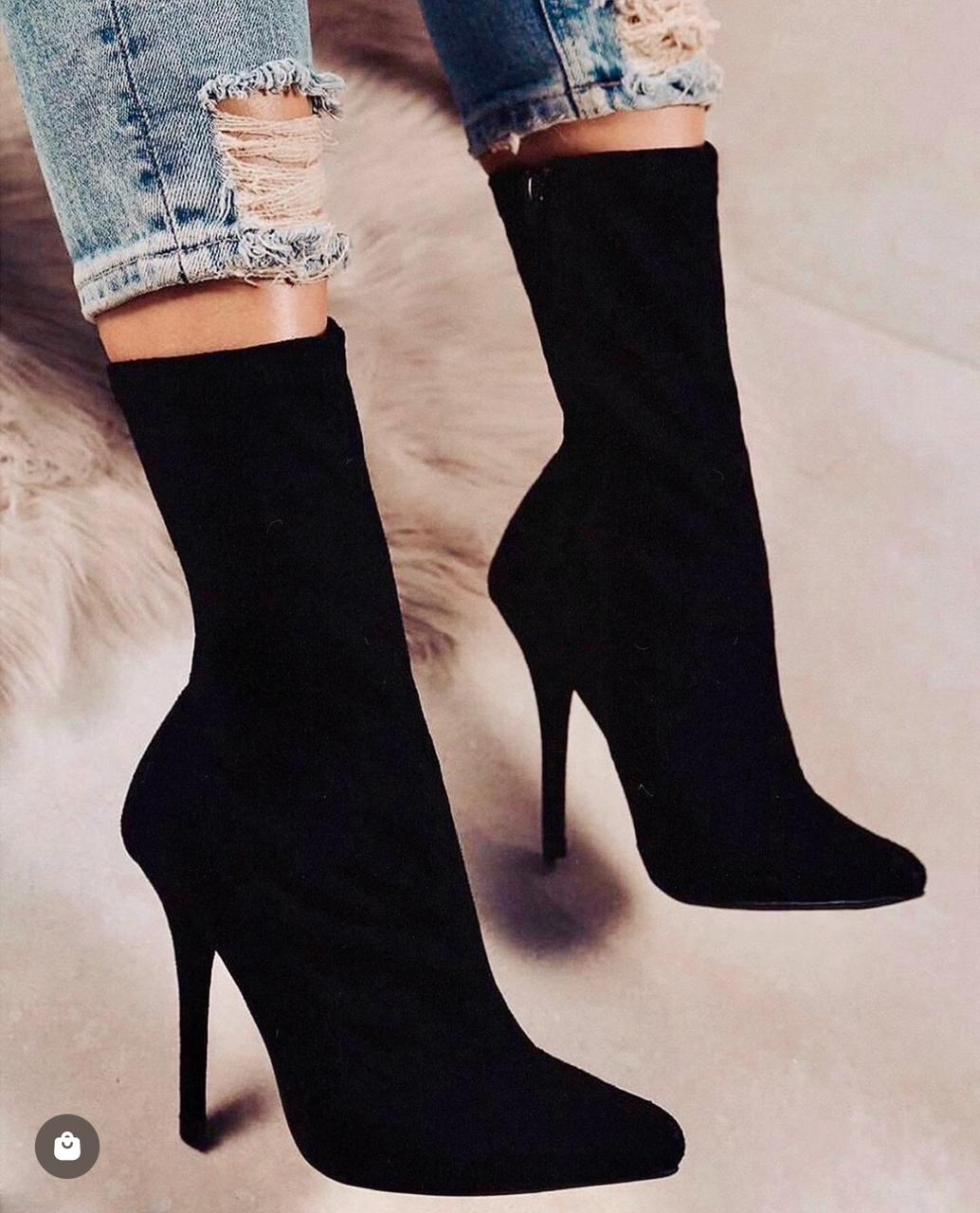 BOTINES DE LYCRA TACON AGUJA