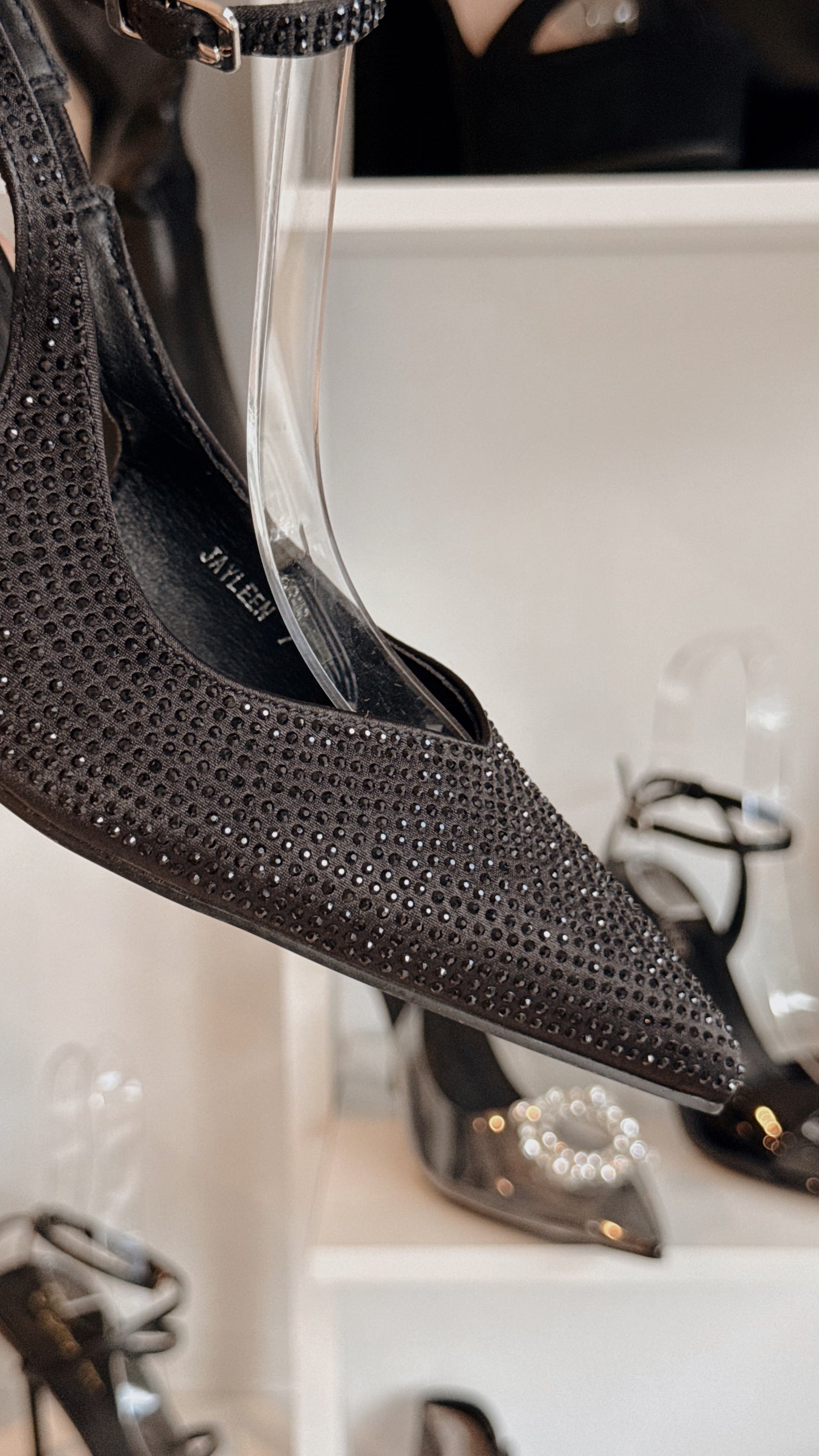 PUMP HEELS BRILLITOS NEGRO