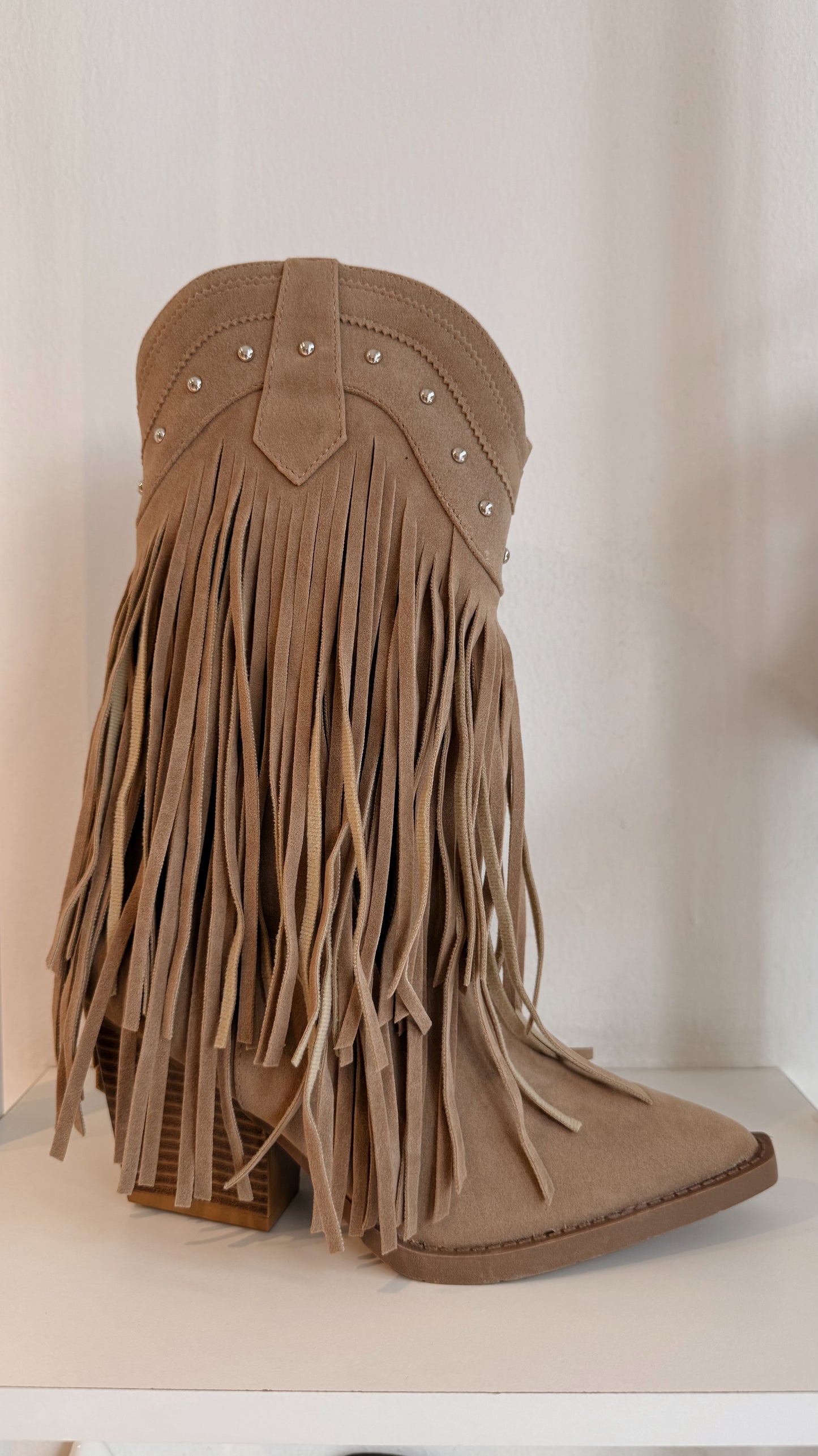 COWBOY BOOTS BEIGE DE BARBITAS