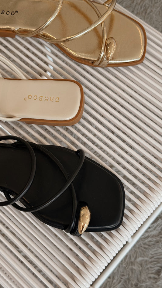 SANDALIAS ANILLO NEGRO