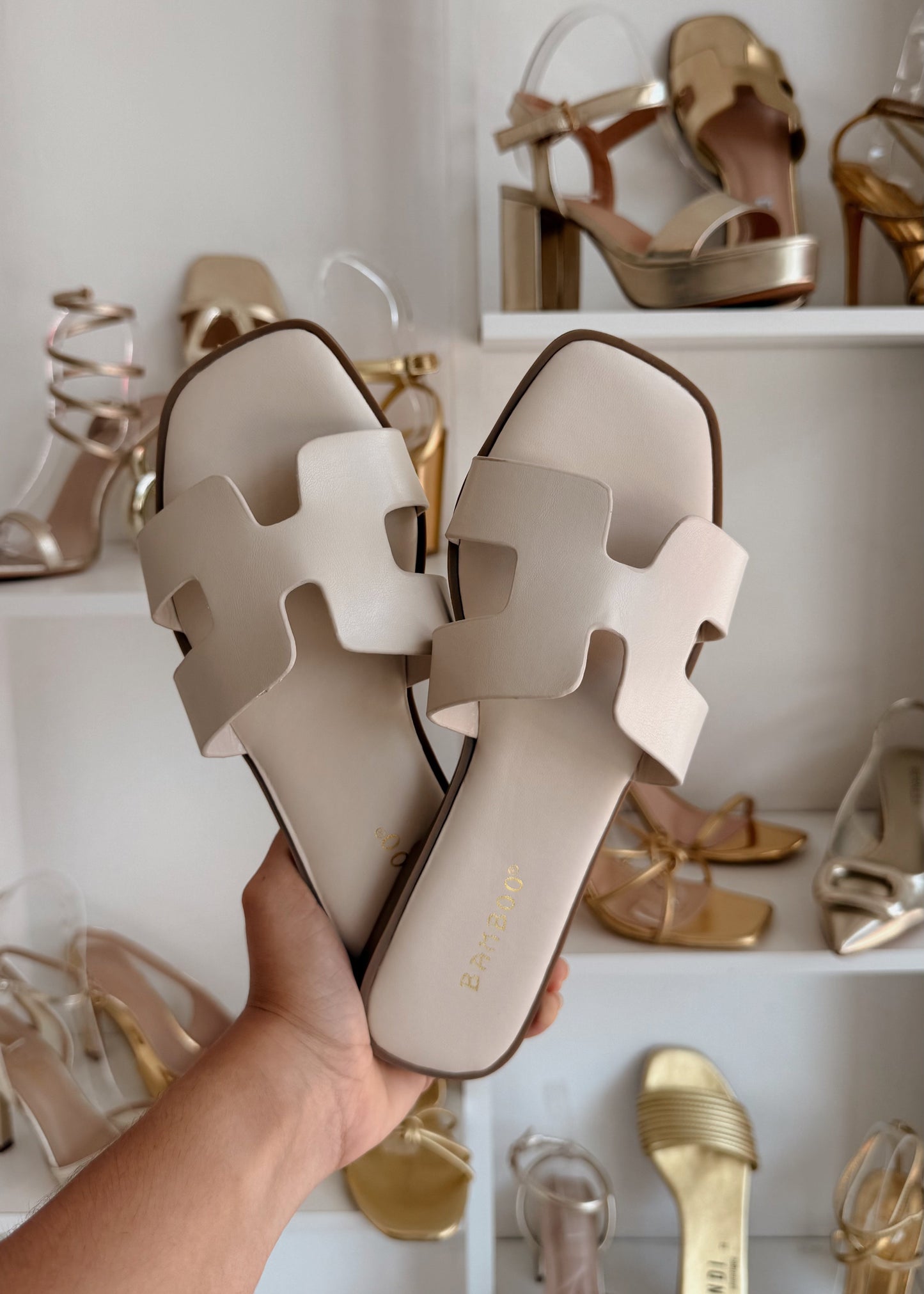 DUPE HERMES BEIGE BAMBOO