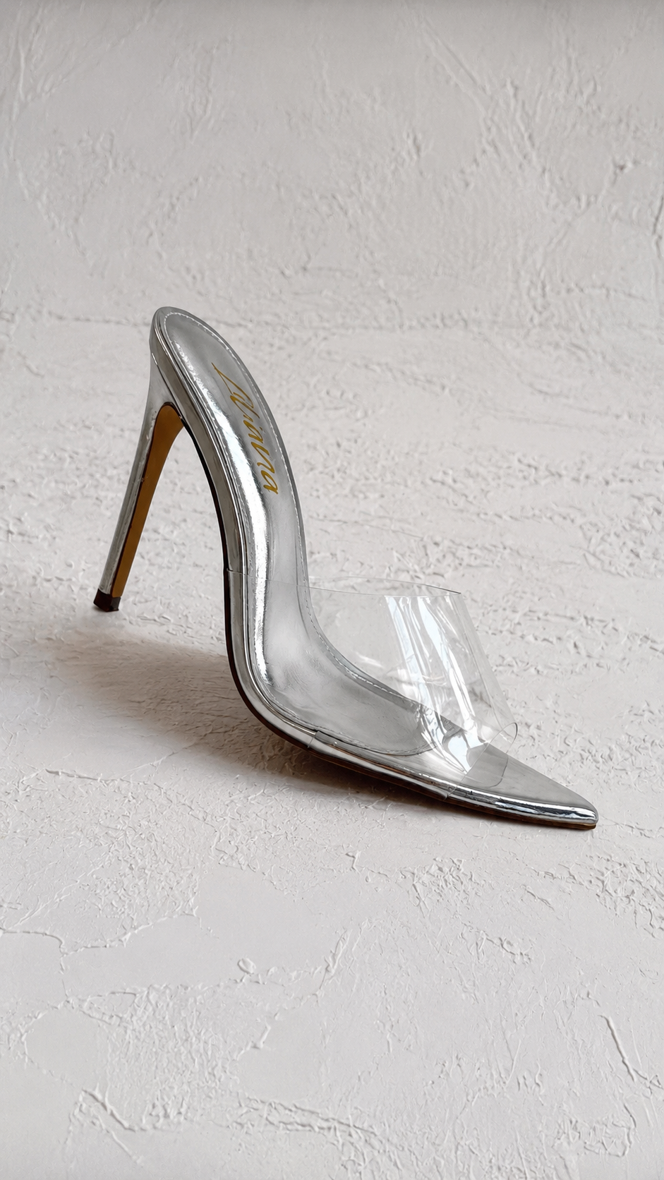 HEELS TRANSPARENTE PUNTA PICO PLATA