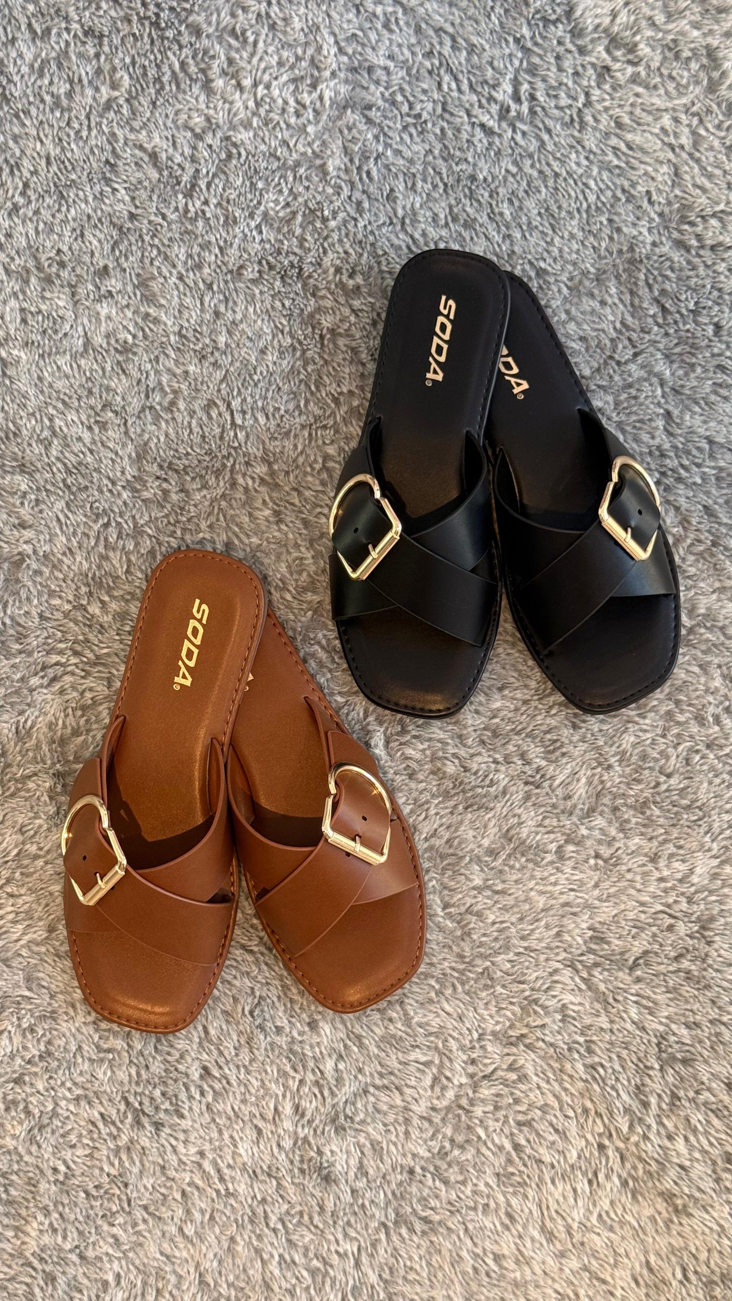 SANDALIAS SODA BROCHE CAFÉ
