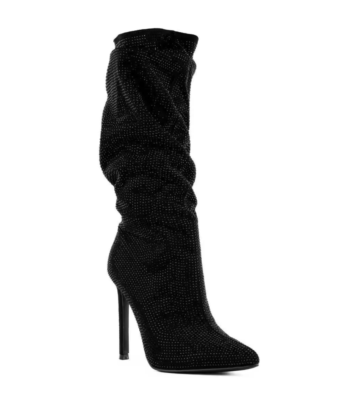 BOTAS DE BRILLITOS TACÓN DE AGUJA