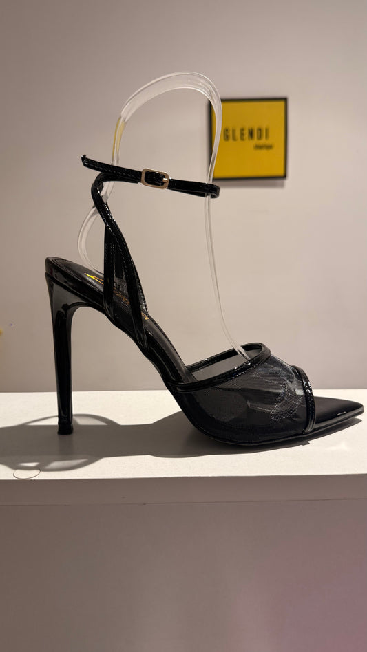 HEELS MESH NEGRO