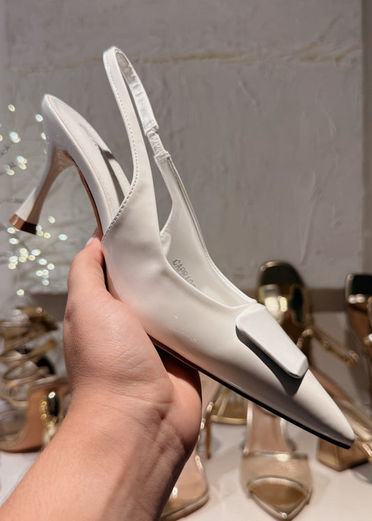 PUMP HEELS CHAROL BLANCO