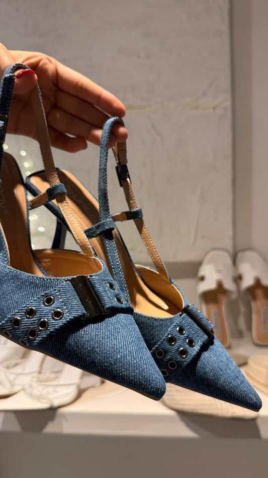 PUMP HEELS DENIM