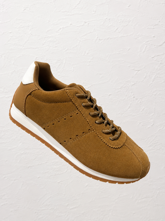 SNEACKERS GAMUZA CAMELL