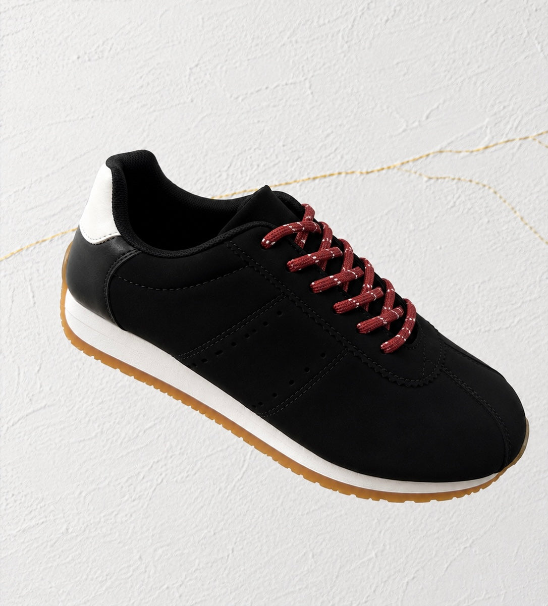 SNEAKERS GAMUZA NEGRO