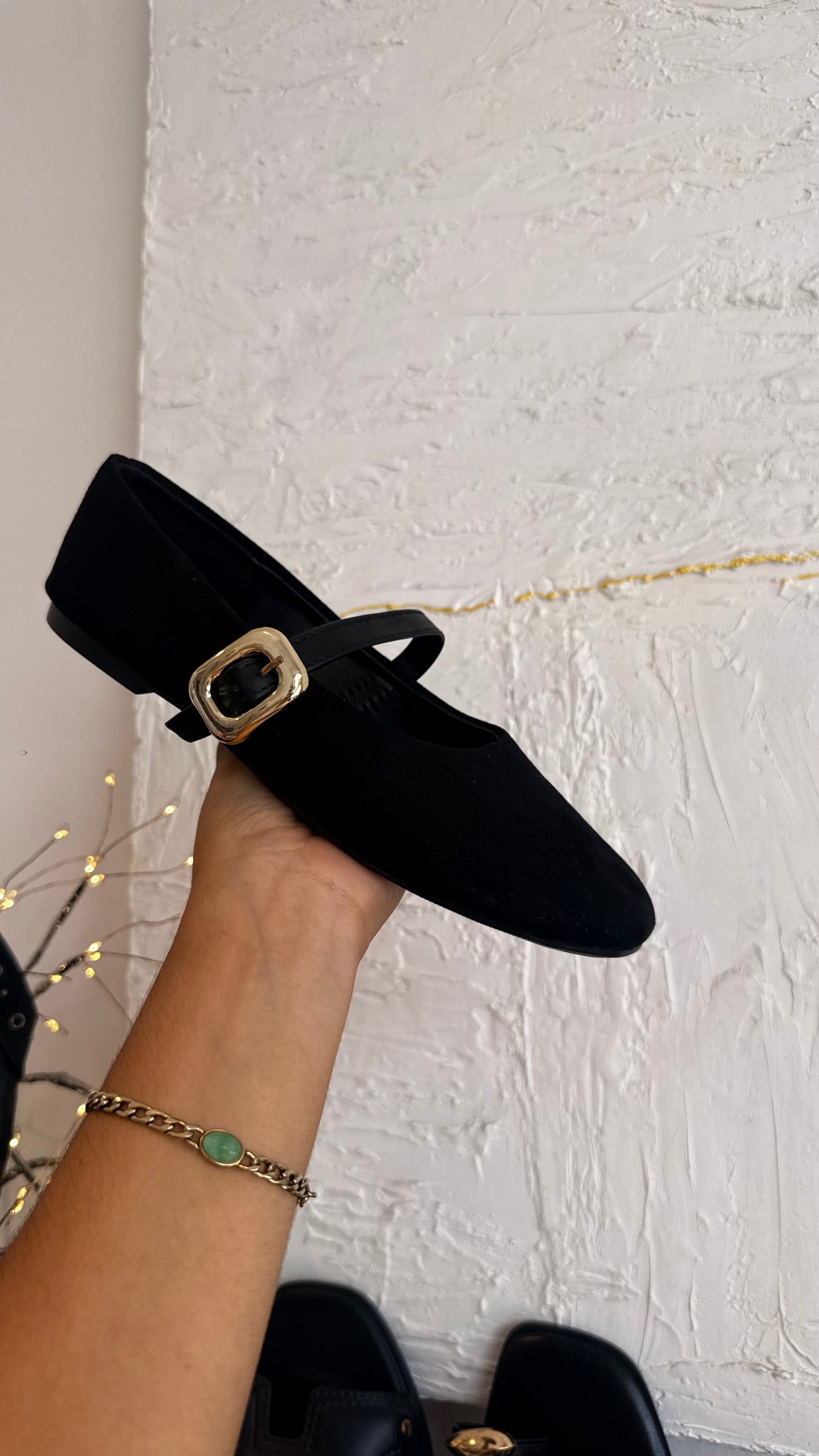FLATS JULIETA NEGRO GAMUZA