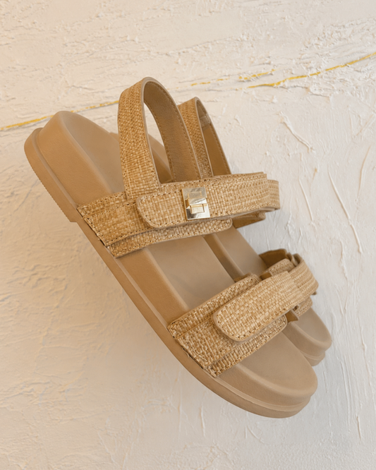 DAD SANDALS BAMBOO RAFFIA