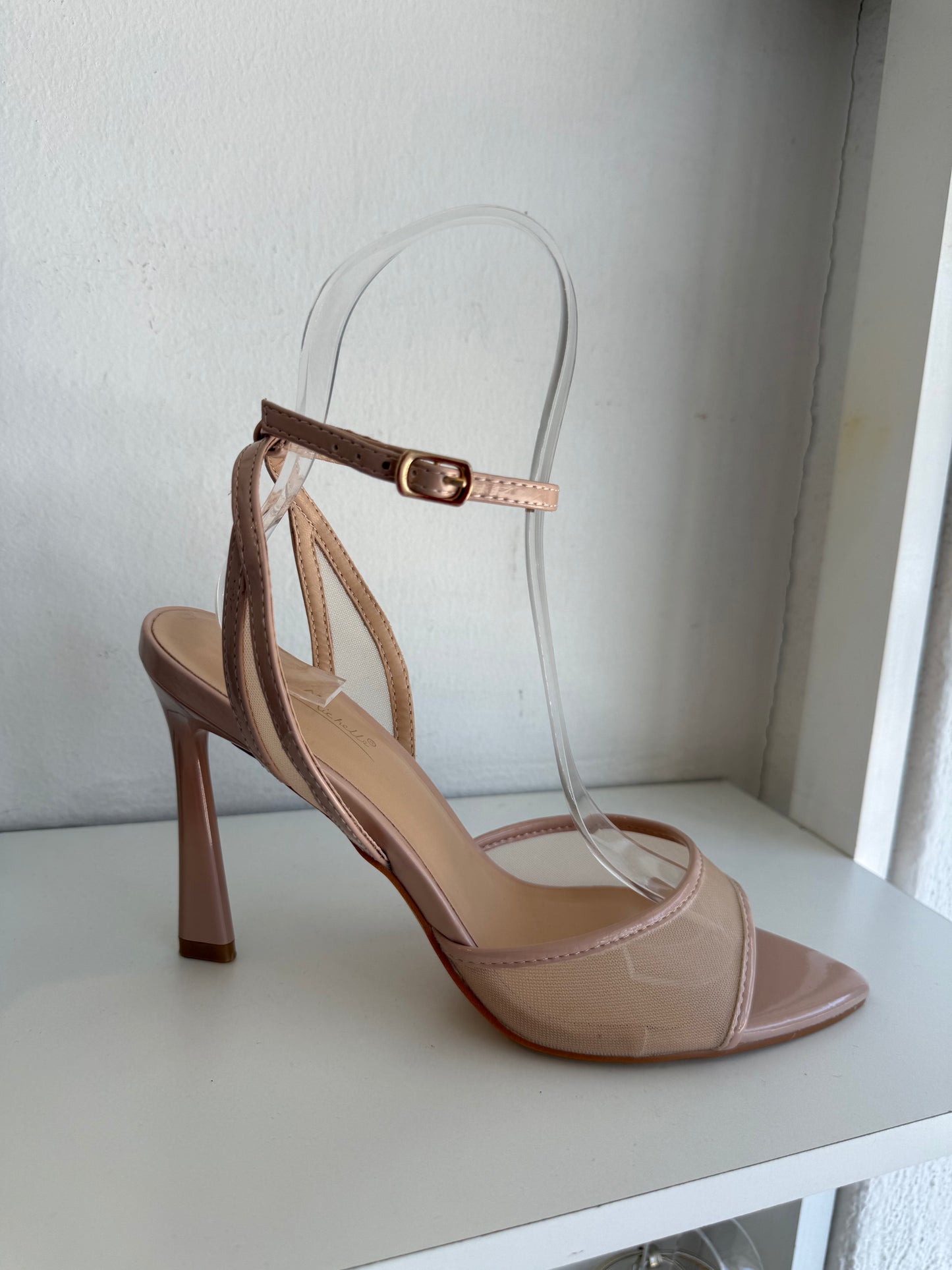 HEELS MESH PUNTA PICO ANNE MICHELLE NUDE