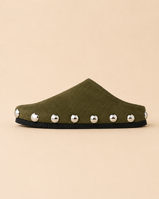 CLOGS CON ESTOPEROLES VERDE