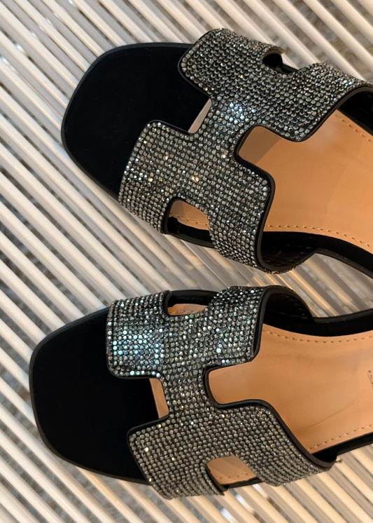 DUPE HERMES NEGROS CON BRILLITOS