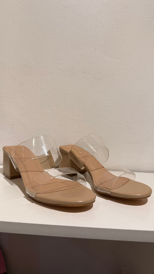 MINI BLOCK HEELS TRANSPARENTES NUDE