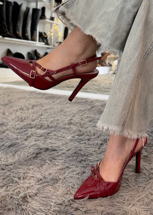 PUMP HEELS HEBILLAS TINTO