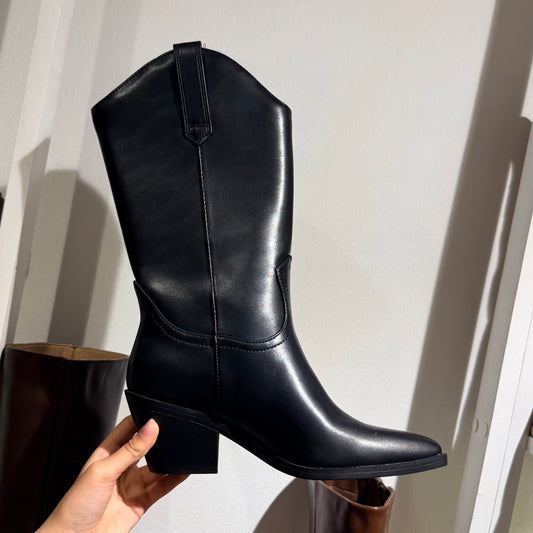 COWBOY BOOTS CORTAS NEGROS SODA