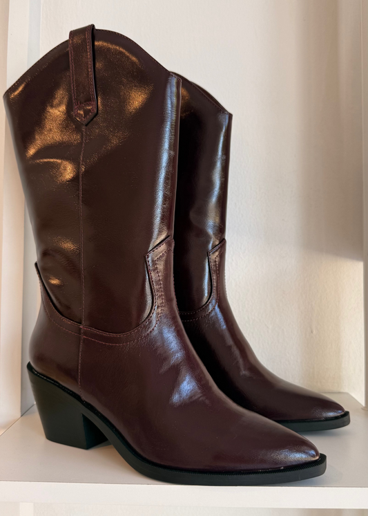 COWBOY BOOTS CORTAS GUINDA SODA