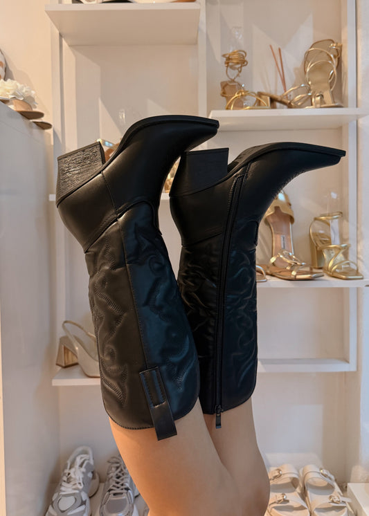 COWBOY BOOTS NEGRO TOP MODA