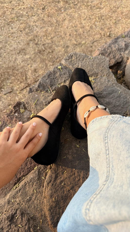 FLATS GAMUZA NEGRO