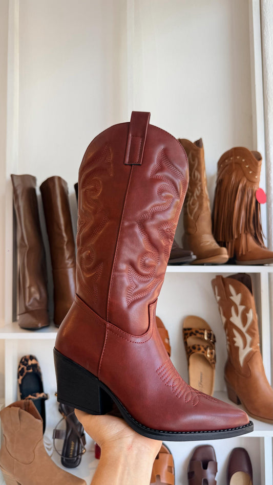COWBOY BOOTS TINTO TOP MODA