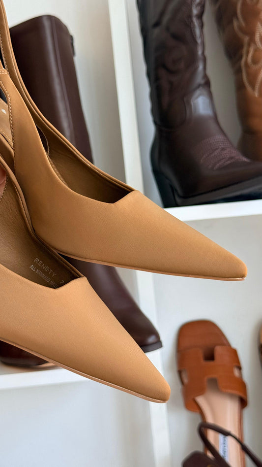 Pump heels camel