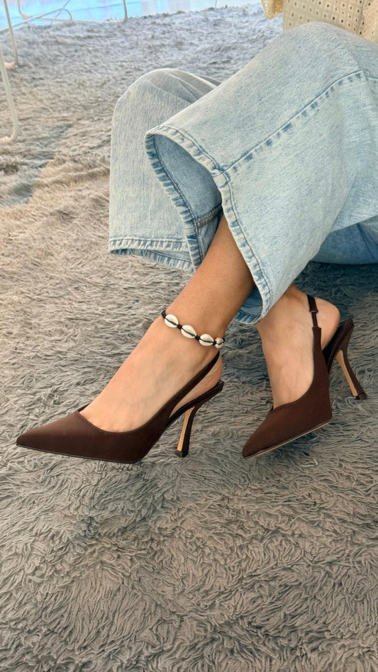 PUMP HEELS CHOCOLATE