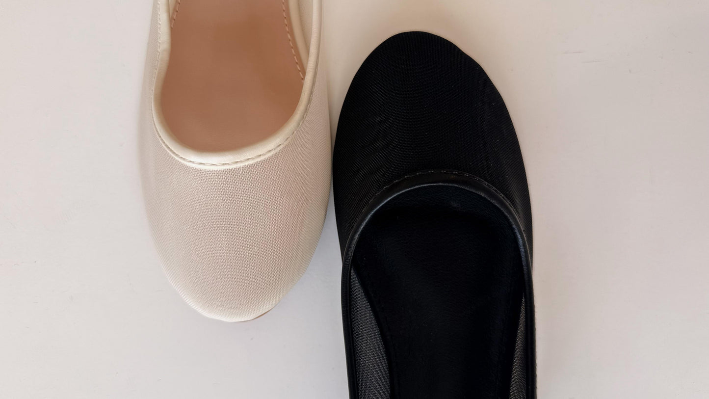 FLATS MESH TOP MODA NEGRO