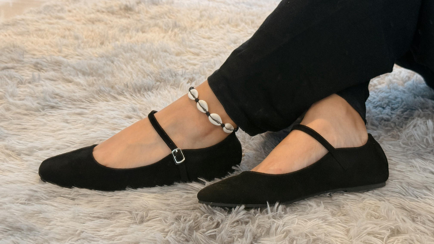 FLATS GAMUZA NEGRO