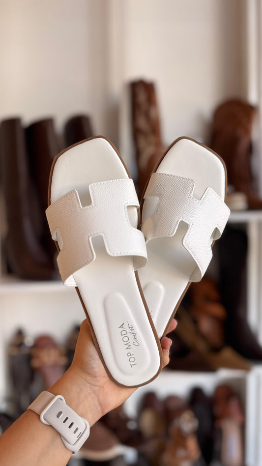 DUPE HERMES TOP MODA BLANCO