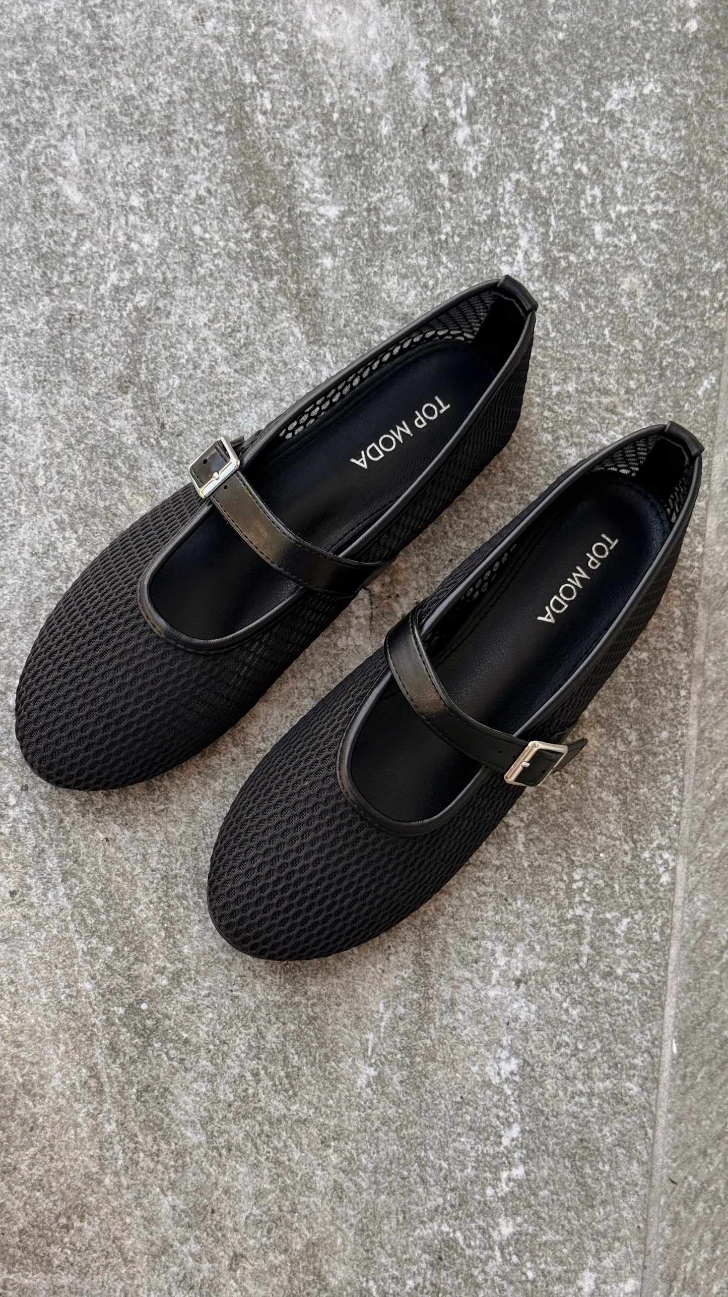 FLATS NEGROS TOP MODA