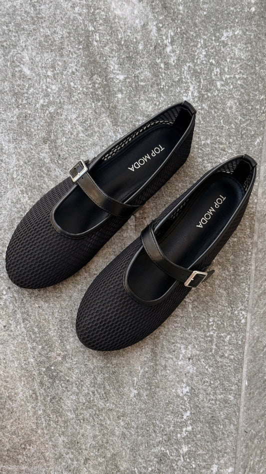 FLATS NEGROS TOP MODA