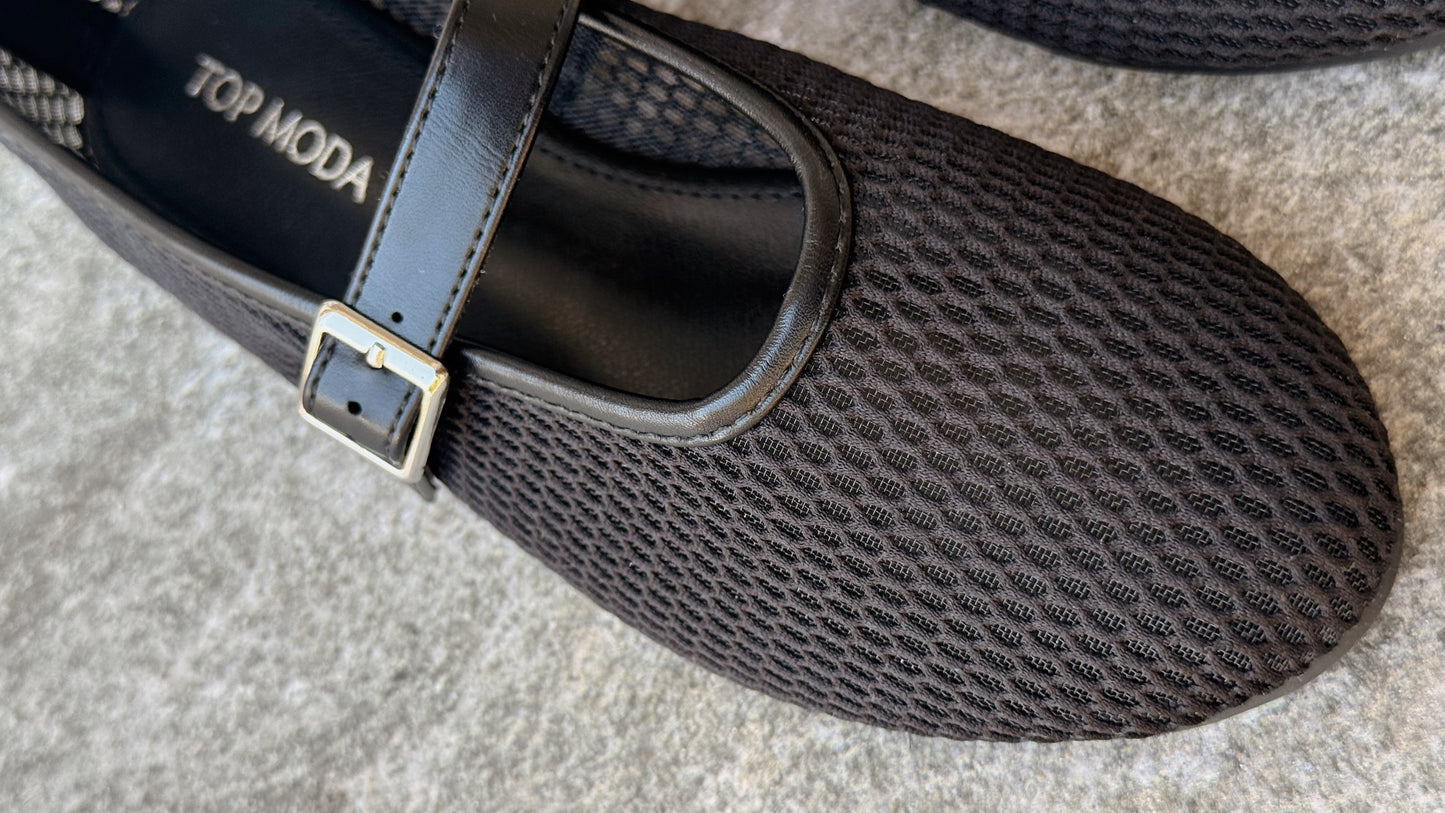 FLATS NEGROS TOP MODA